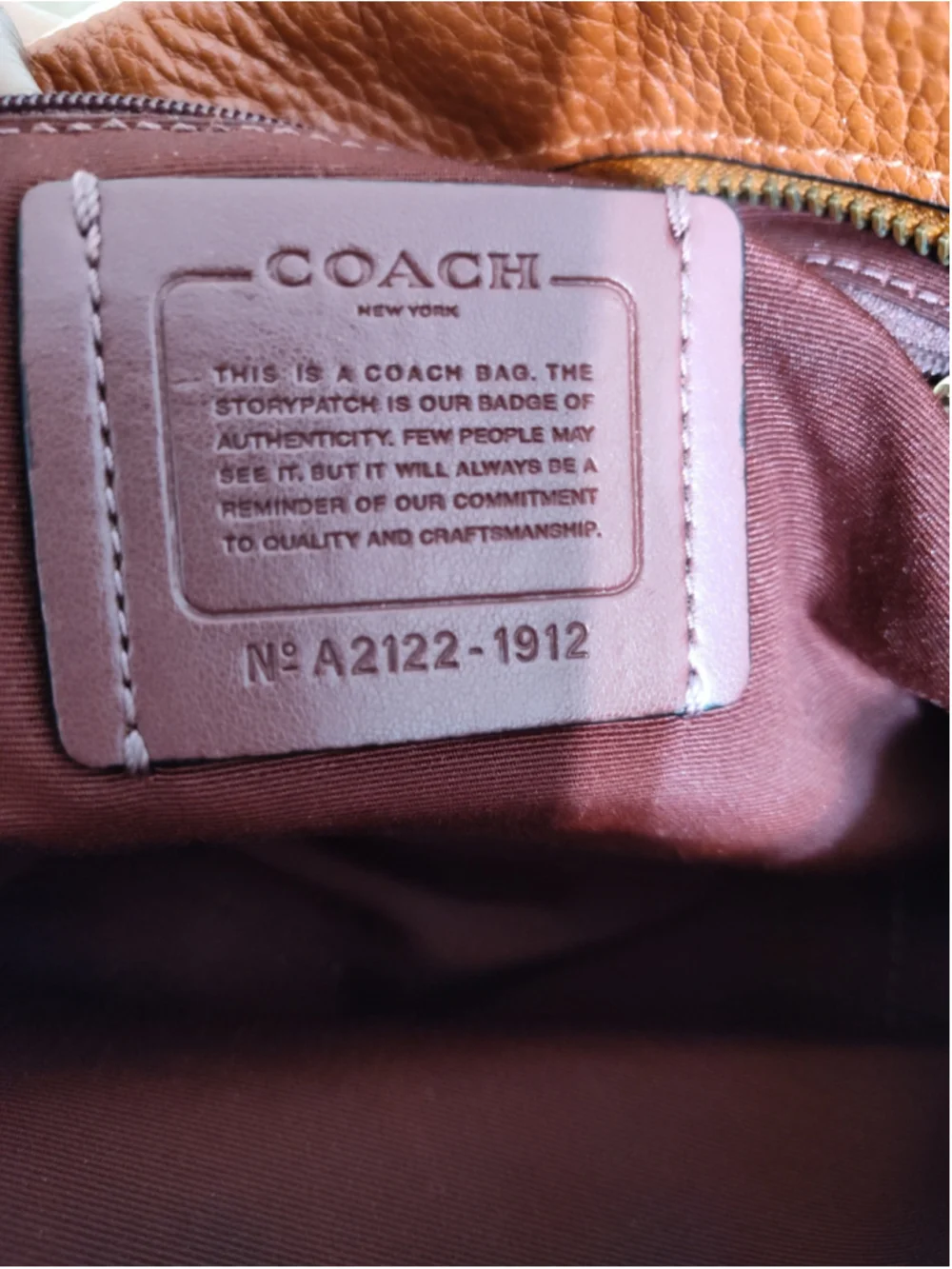 Women's Coach Crossbody Bag One Size Brown and Orange